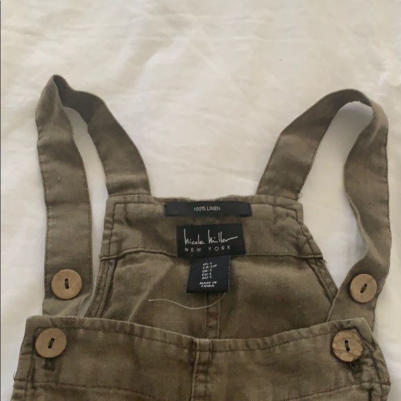 Nicole Miller 100% Linen Jumpsuit - Picture 2 of 7